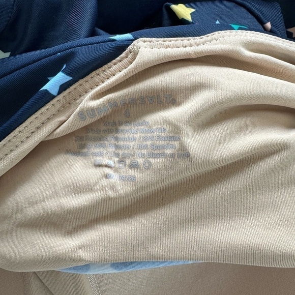 Summersalt x The Home Edit Oasis Scattered Stars One Piece 4 Navy BlueSuit - Picture 6 of 7